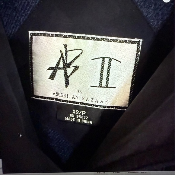 American Bazaar AB II Women's navy Jacket petite size XS removable lining cost - Picture 9 of 10